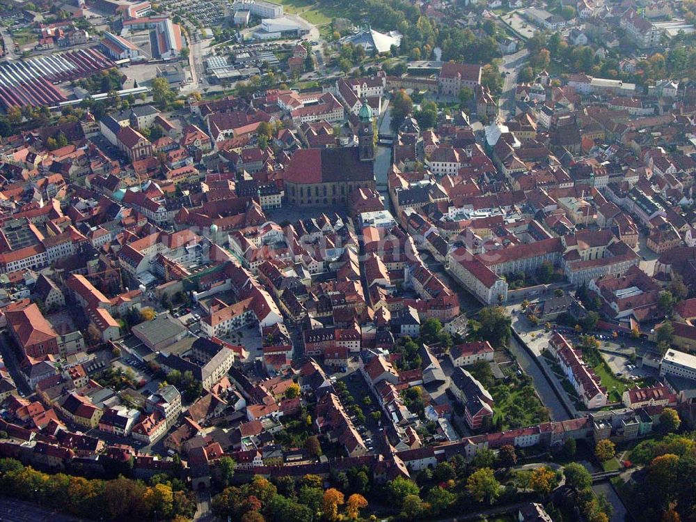 Luftaufnahme Amberg / Bayern - Blick auf den Ortskern von Amberg