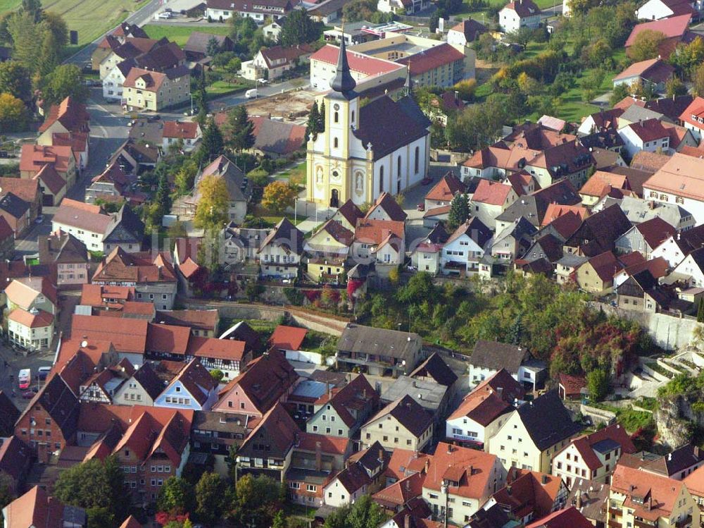 Luftbild Hollfeld / Bayern - Blick auf den Ortskern von Hollfeld