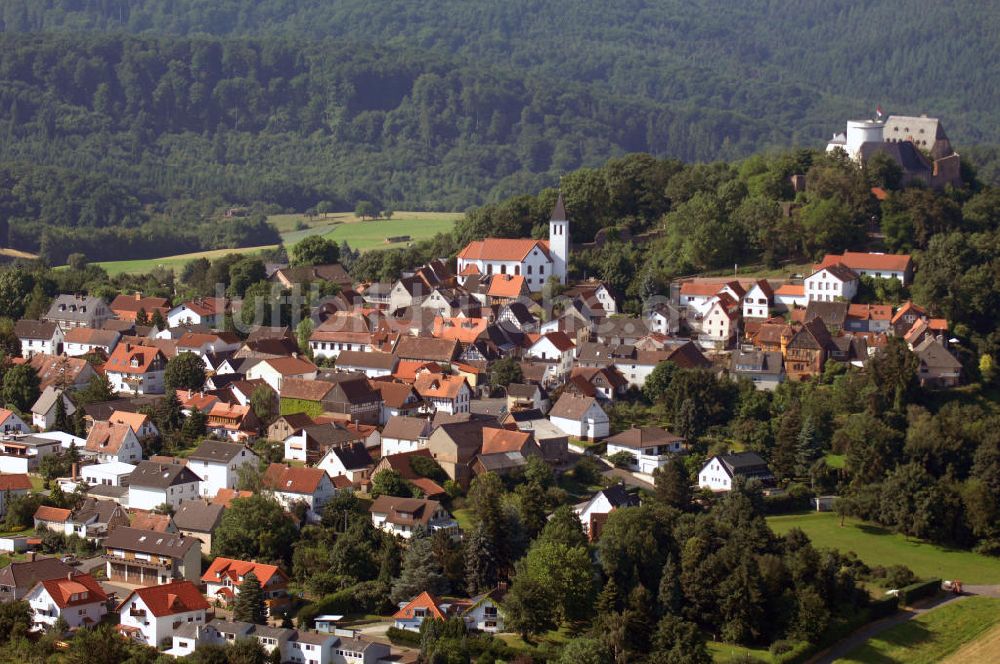 Luftbild Otzberg - Blick auf den Ortsteil Hering der Gemeinde Otzberg