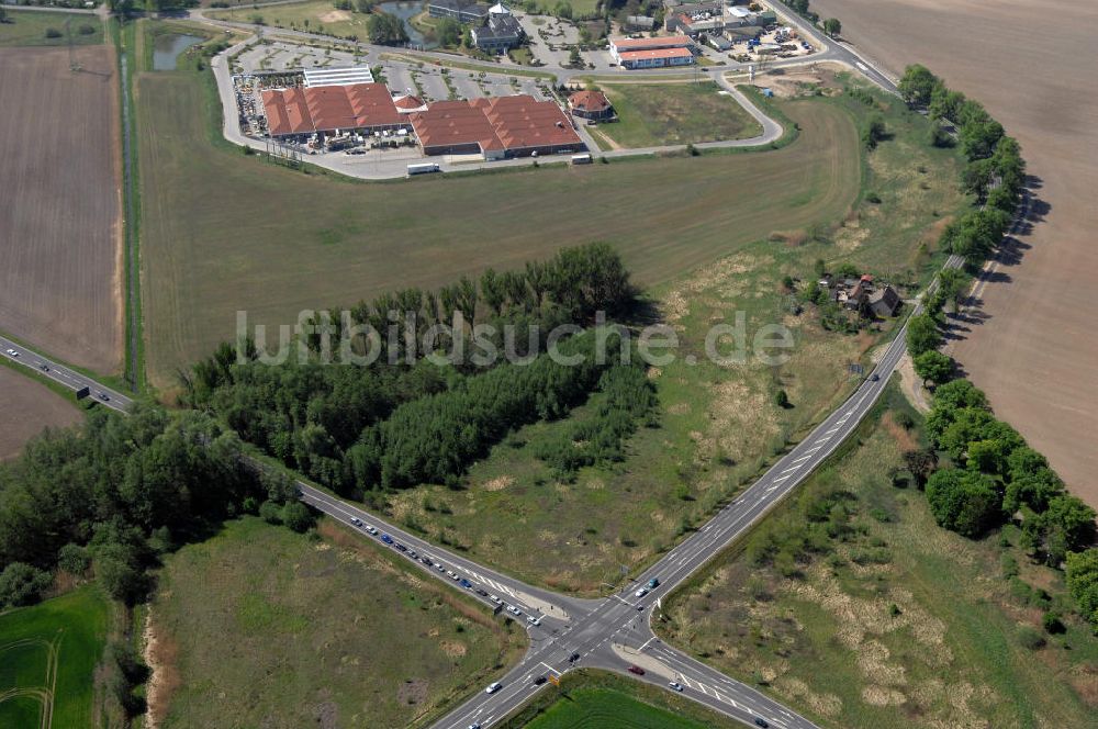 Luftbild BAD FREIENWALDE - Blick auf die Ortsumfahrung der Bundesstrasse B 167 nördlich von Bad Freienwalde