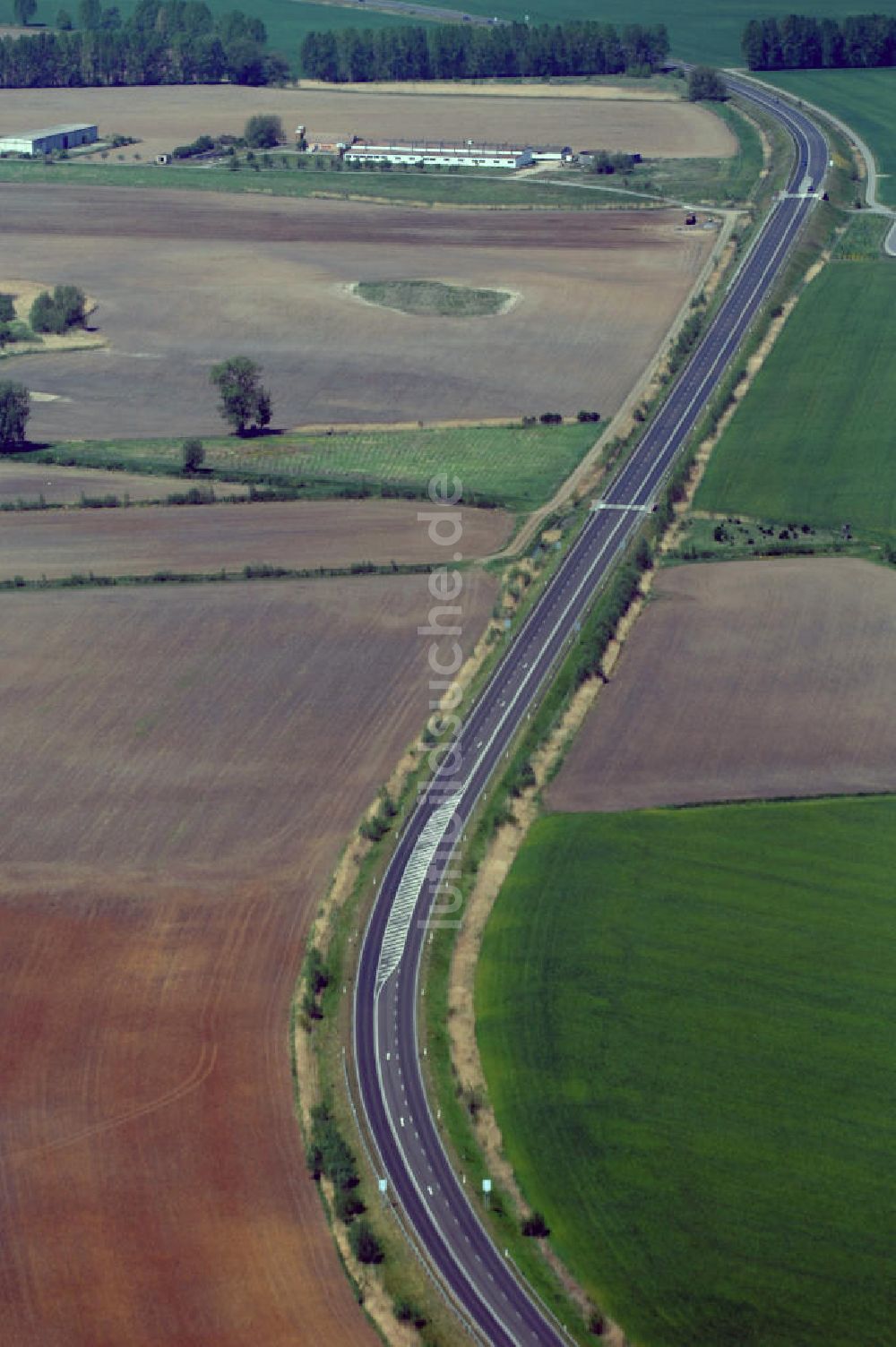 Luftbild BAD FREIENWALDE - Blick auf die Ortsumfahrung der Bundesstrasse B 167 nördlich von Bad Freienwalde