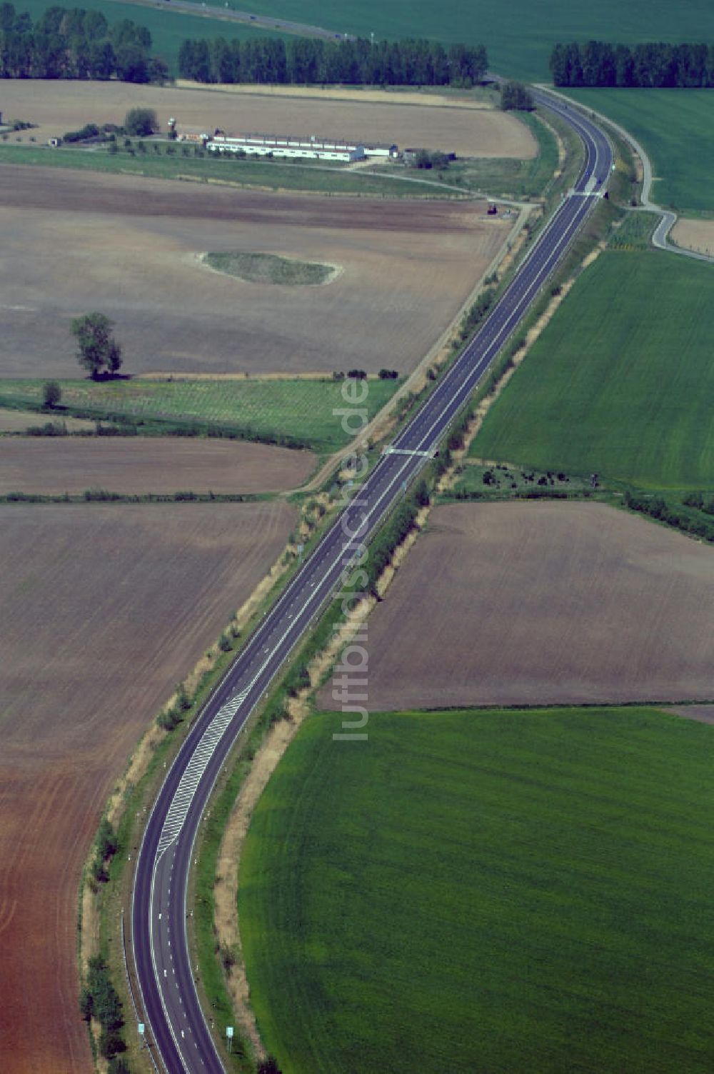 Luftbild BAD FREIENWALDE - Blick auf die Ortsumfahrung der Bundesstrasse B 167 nördlich von Bad Freienwalde