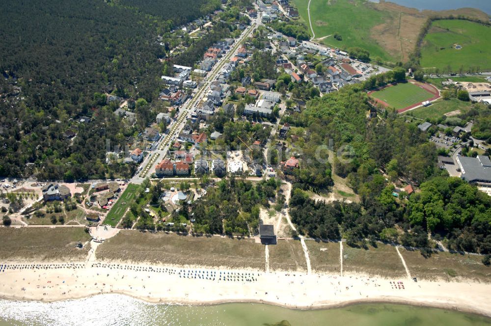 Luftbild Ostseebad Baabe - Blick auf das Ostseebad Baabe auf Rügen