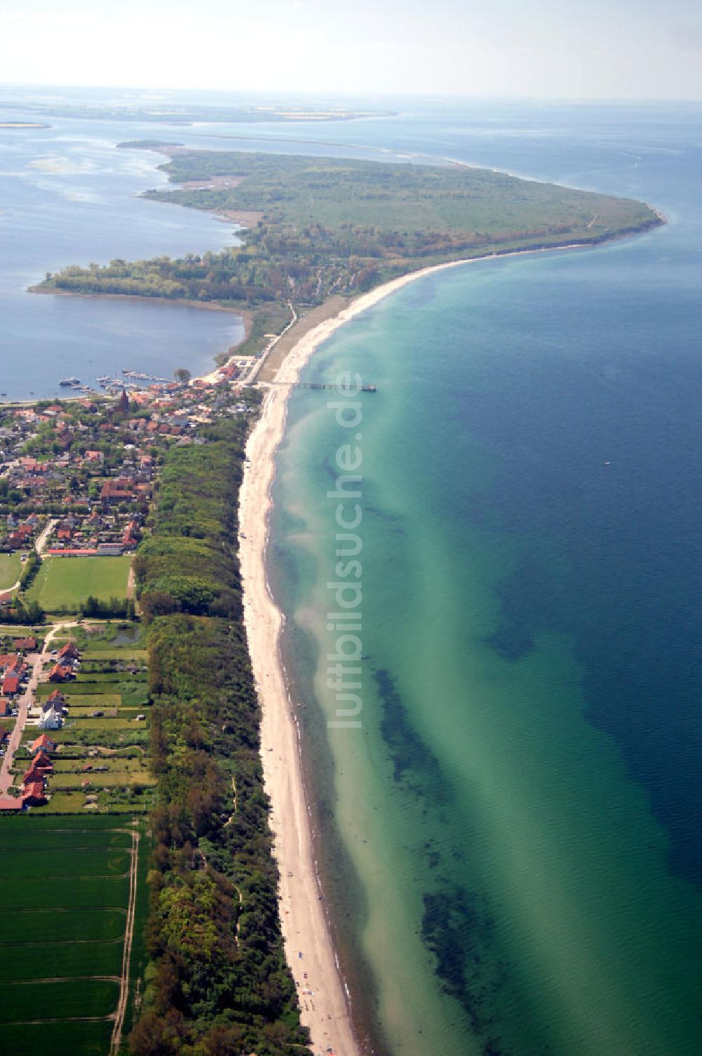 Luftaufnahme Rerik - Blick auf das Ostseebad Rerik und die Halbinsel Wustrow