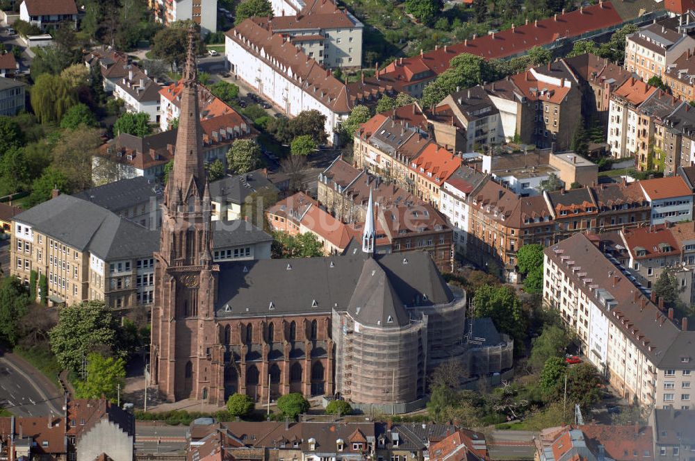 KARLSRUHE von oben - Blick auf die Oststadt Karlsruhe