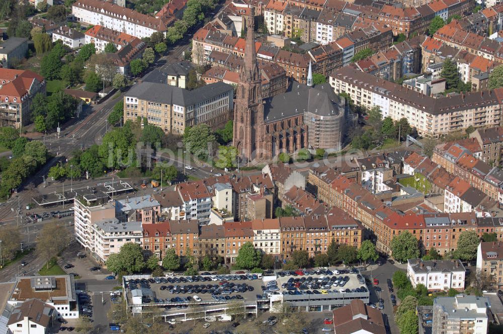 KARLSRUHE aus der Vogelperspektive: Blick auf die Oststadt Karlsruhe