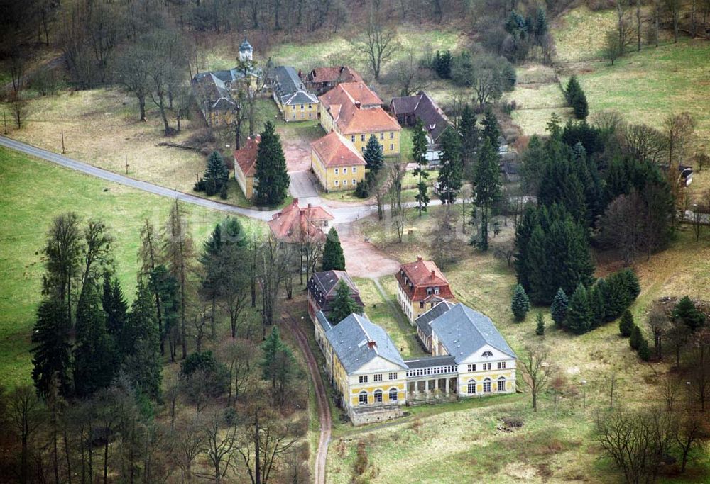 Wilhelmsthal von oben - Blick auf Park und Schloss Wilhelmsthal