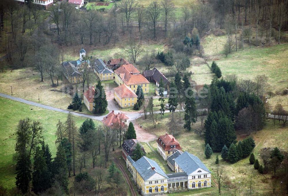 Wilhelmsthal aus der Vogelperspektive: Blick auf Park und Schloss Wilhelmsthal