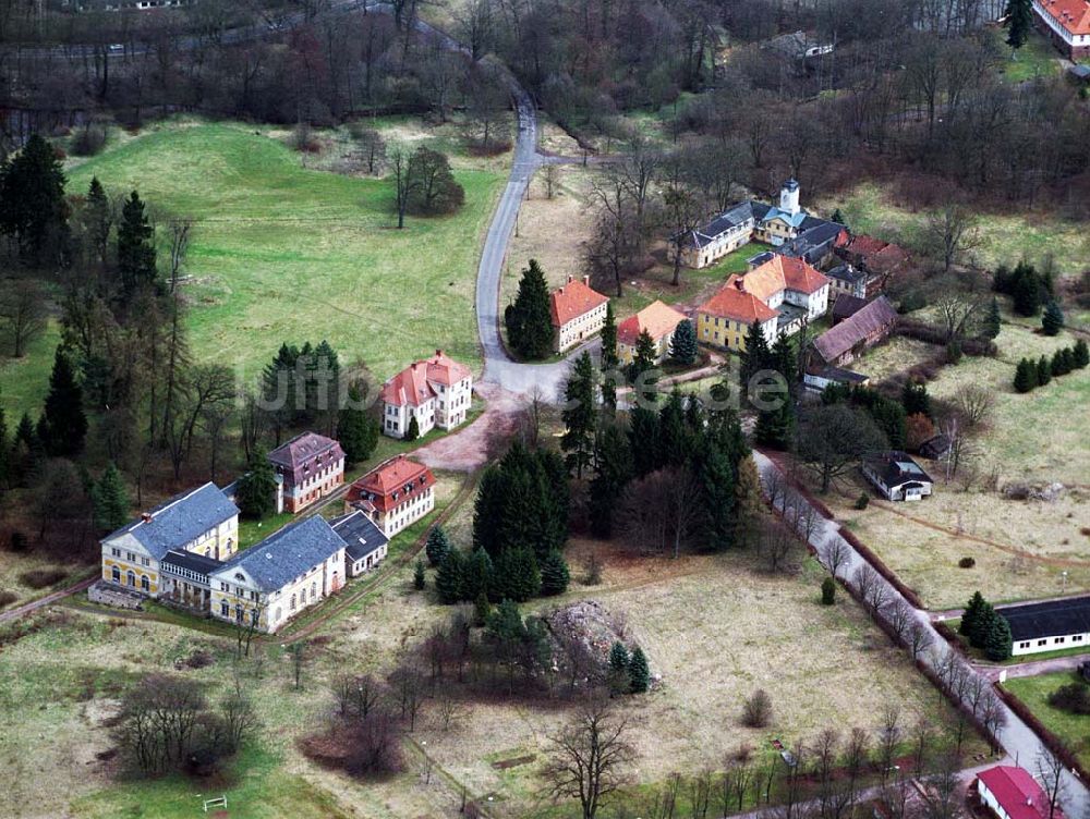 Wilhelmsthal von oben - Blick auf Park und Schloss Wilhelmsthal