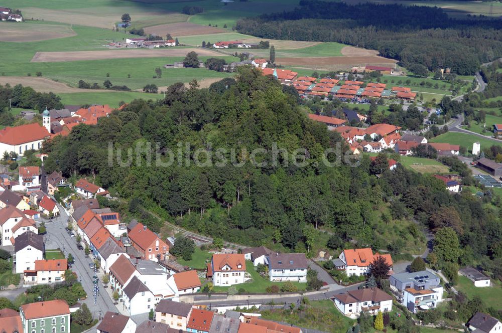 Luftaufnahme Parkstein - Blick auf Parkstein mit dem Basaltkegel