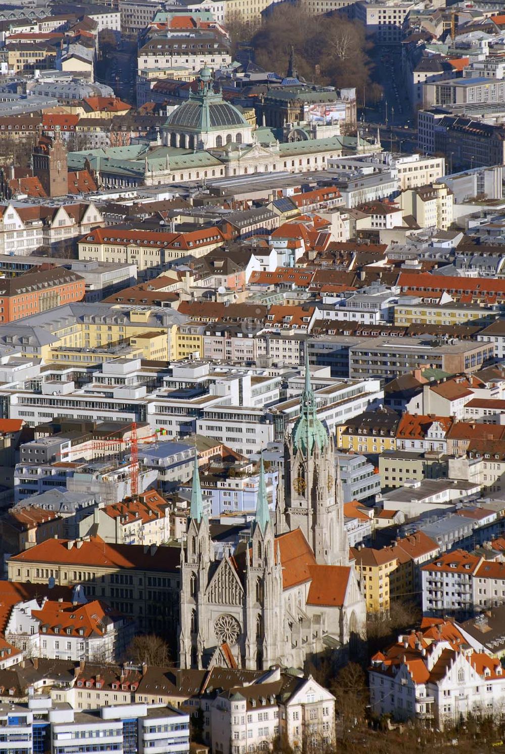 Luftbild München - Blick auf St. Paul in München