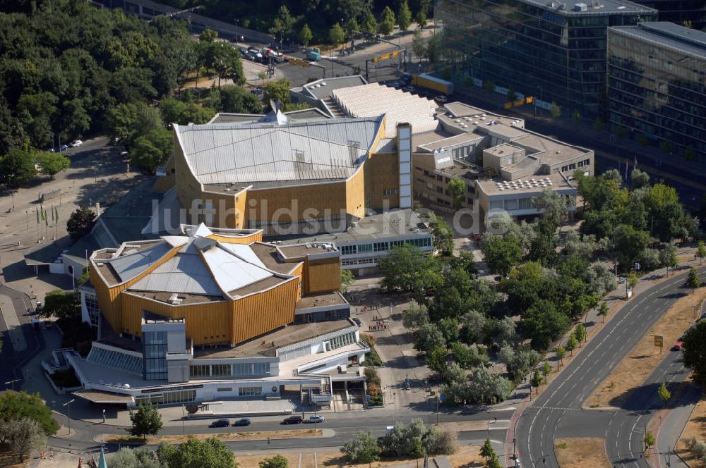 Luftbild Berlin - Blick auf die Philharmonie in Berlin