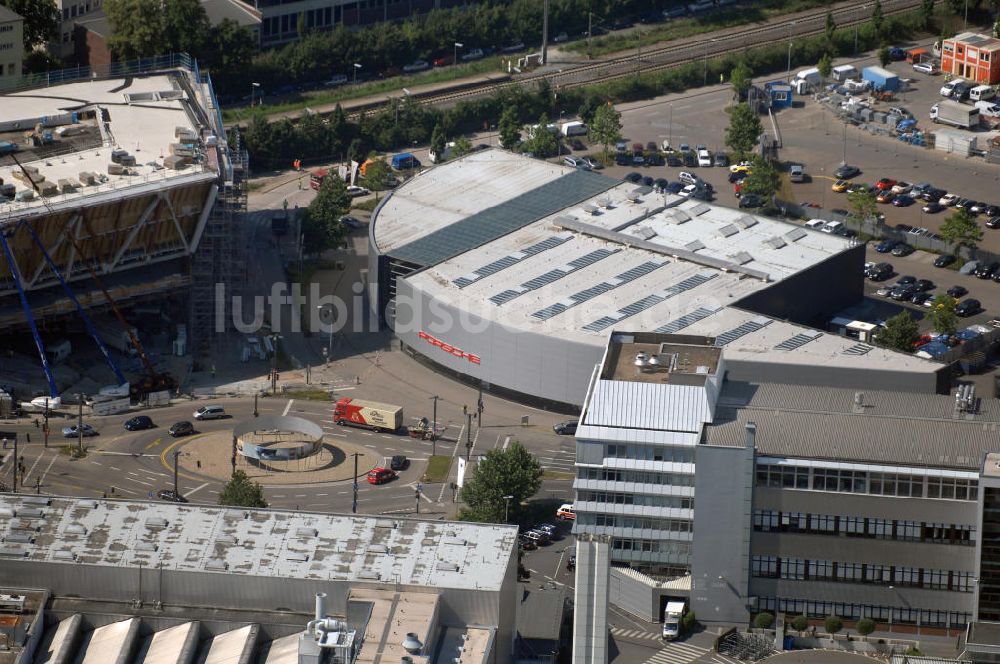 Luftbild Stuttgart - Blick auf das Porsche-Werk in Stuttgart-Zuffenhausen