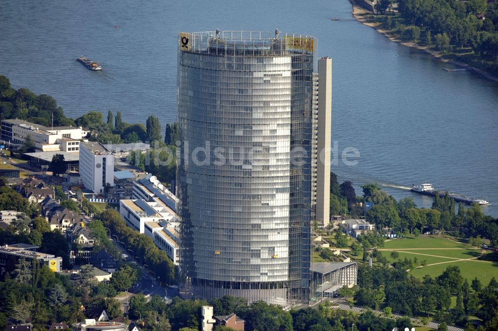 Bonn von oben - Blick auf den Post Tower in Bonn im Bundesland Nordrhein-Westfalen