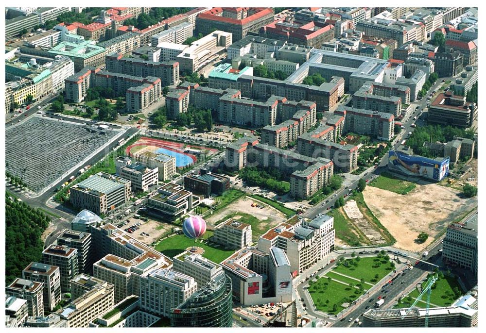 Luftaufnahme Berlin - Blick vom Potsdamer Platz