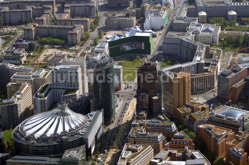 Luftaufnahme Berlin - Blick auf Potsdamer Platz