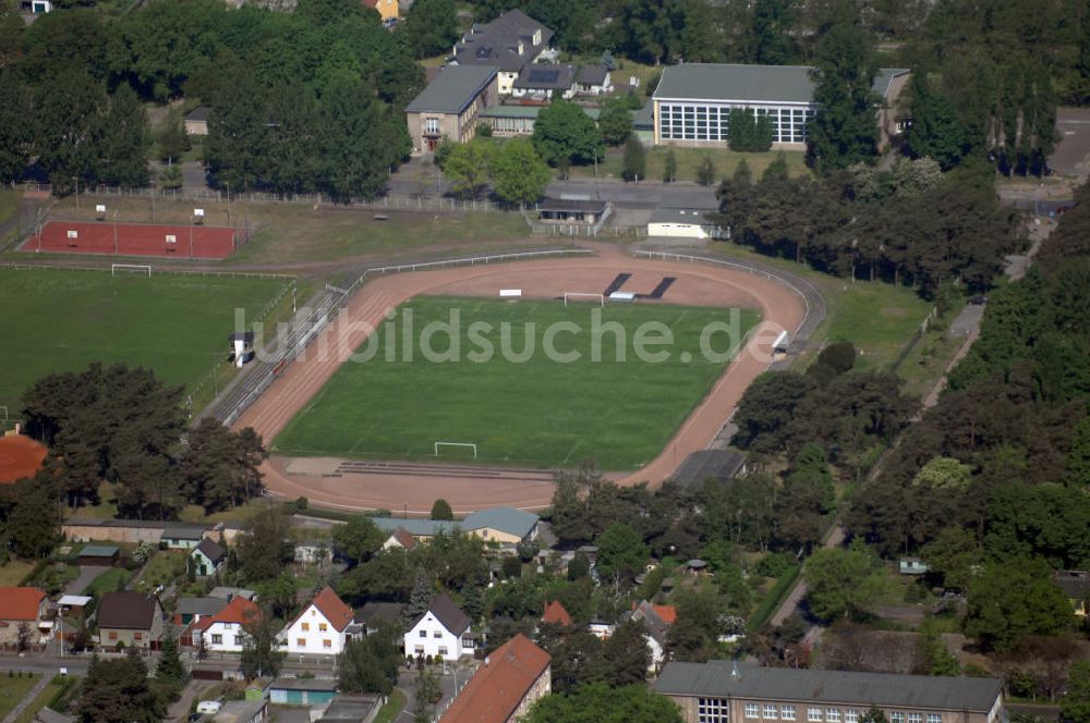 Premnitz von oben - Blick auf den Premnitzer Sportplatz