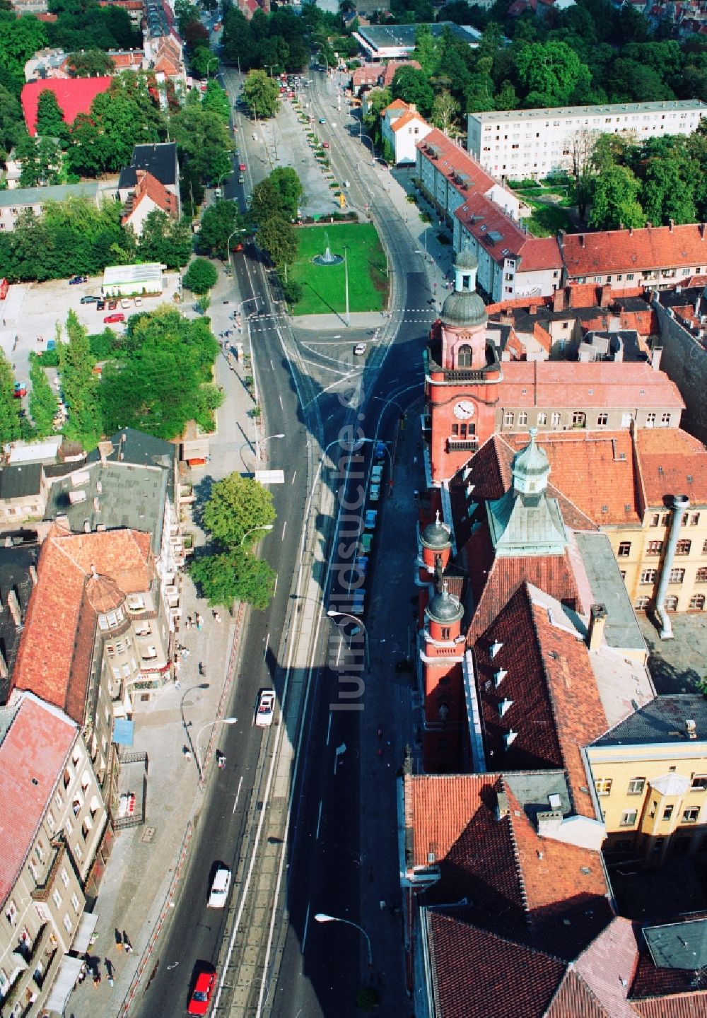 Berlin von oben - Blick auf das Rathaus Pankow am Standort Breite Straße in Berlin - Pankow