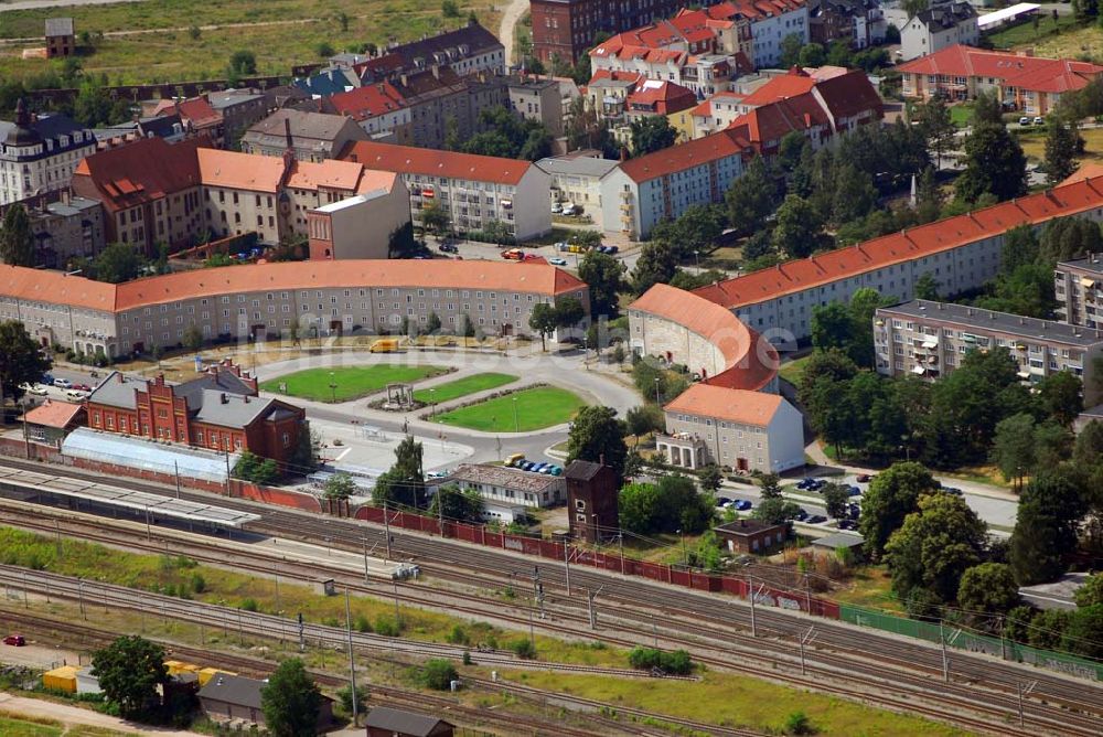 Rathenow aus der Vogelperspektive: Blick auf Rathenow