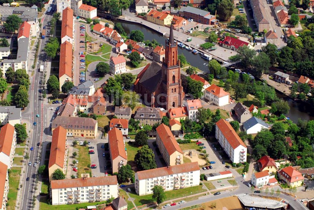 Luftaufnahme Rathenow - Blick auf Rathenow