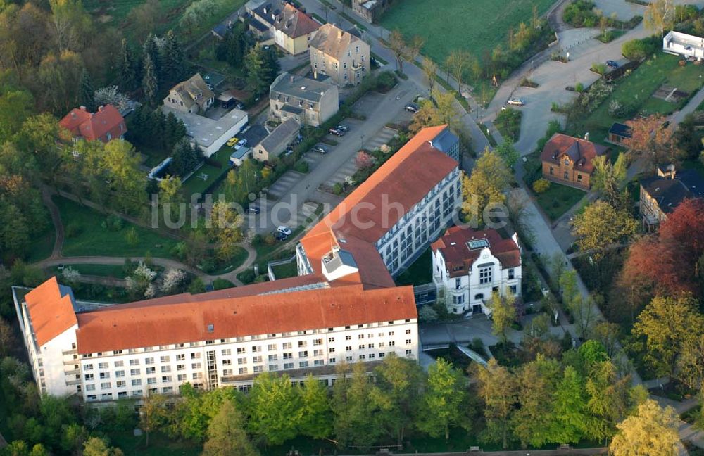 Bad Schmiedeberg von oben - Blick auf die Rehaklinik in Bad Schmiedeberg