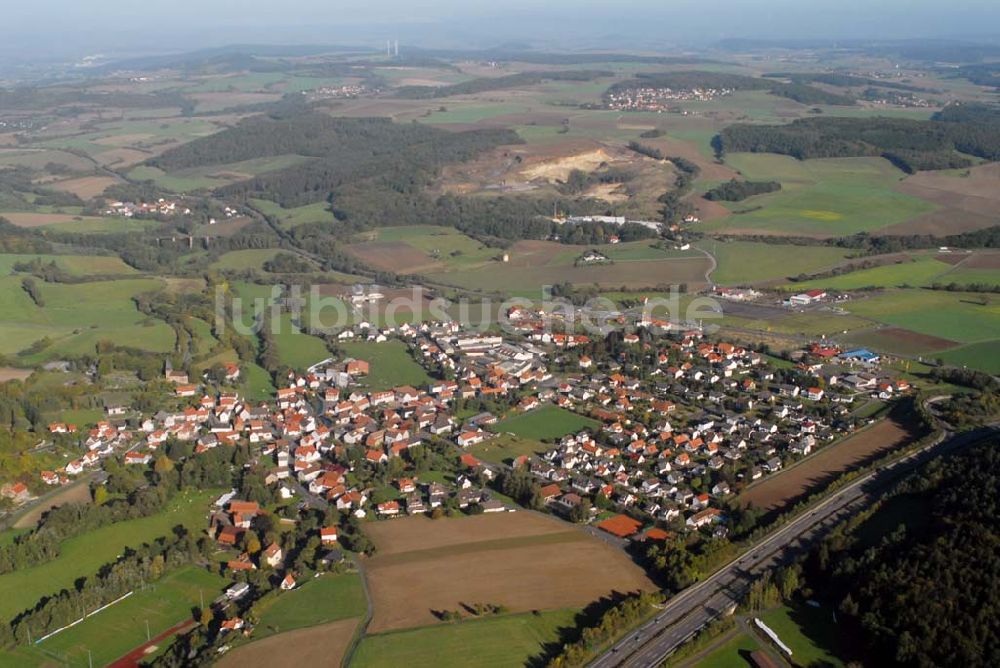 Luftaufnahme Remsfeld - Blick auf Remsfeld