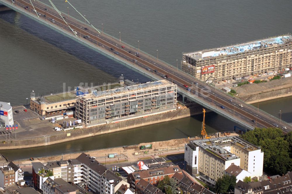 Köln von oben - Blick auf den Rheinauhafen in der Kölner Innenstadt