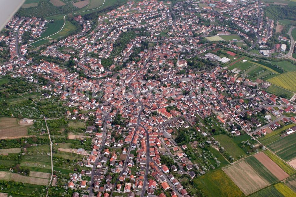 Luftbild Rimpar - Blick auf Rimpar im Bundesland Bayern