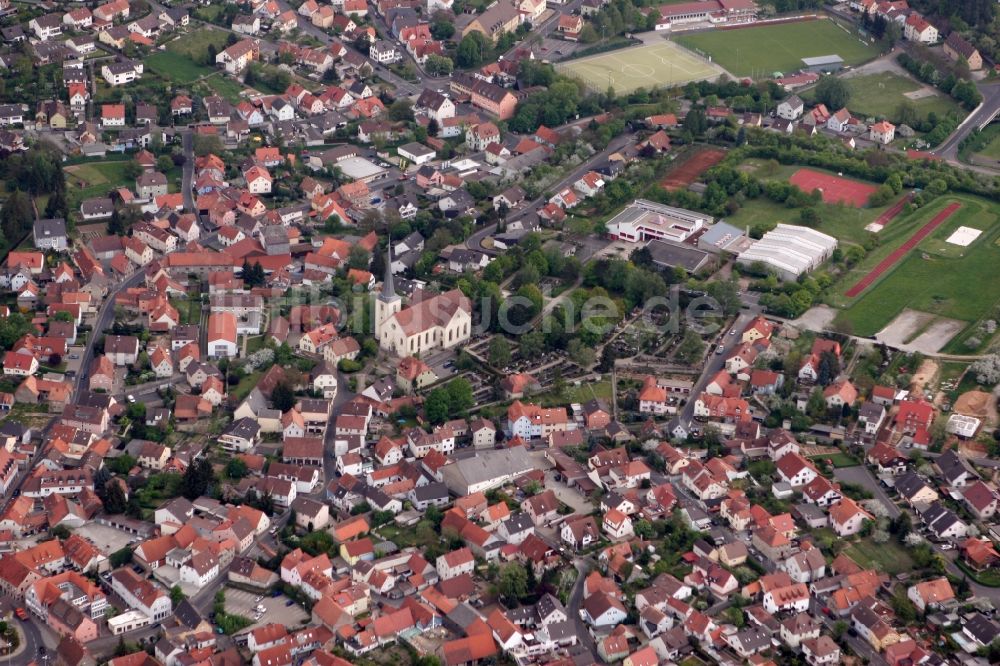 Luftaufnahme Rimpar - Blick auf Rimpar im Bundesland Bayern