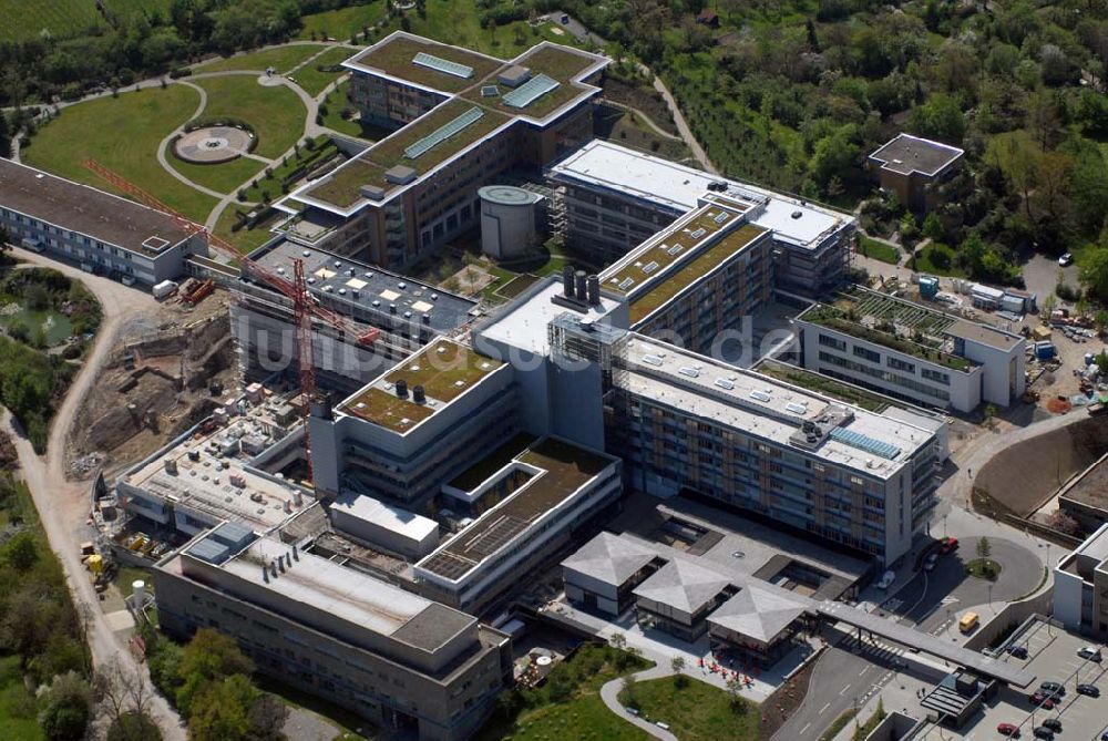 Stuttgart von oben - Blick auf das Robert-Bosch-Krankenhaus während des Modernisierungsprojektes Perspektiven - Neues schaffen für die Zukunft