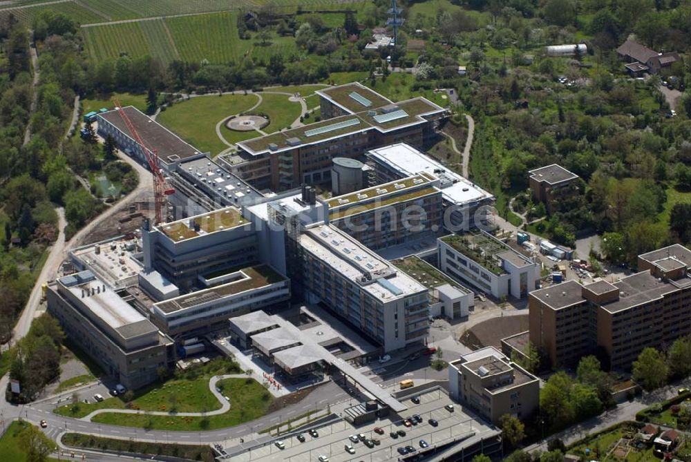 Luftaufnahme Stuttgart - Blick auf das Robert-Bosch-Krankenhaus während des Modernisierungsprojektes Perspektiven - Neues schaffen für die Zukunft