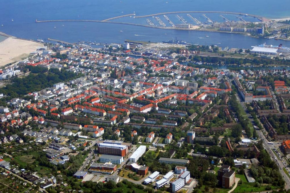 Rostock aus der Vogelperspektive: Blick auf Rostock