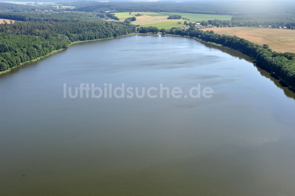 Luftbild Lenzen - Blick auf den Rudower See bei Lenzen im Bundesland Brandenburg