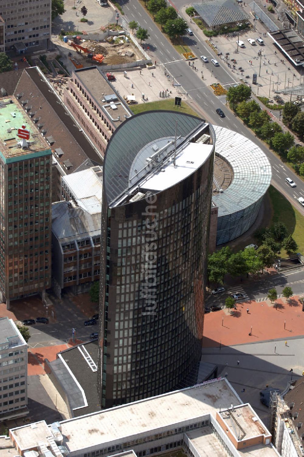 Luftbild Dortmund - Blick auf den RWE-Tower in Dortmund