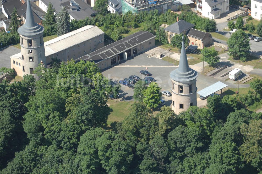 SCHLEIZ von oben - Blick auf die Schleizer Innenstadt