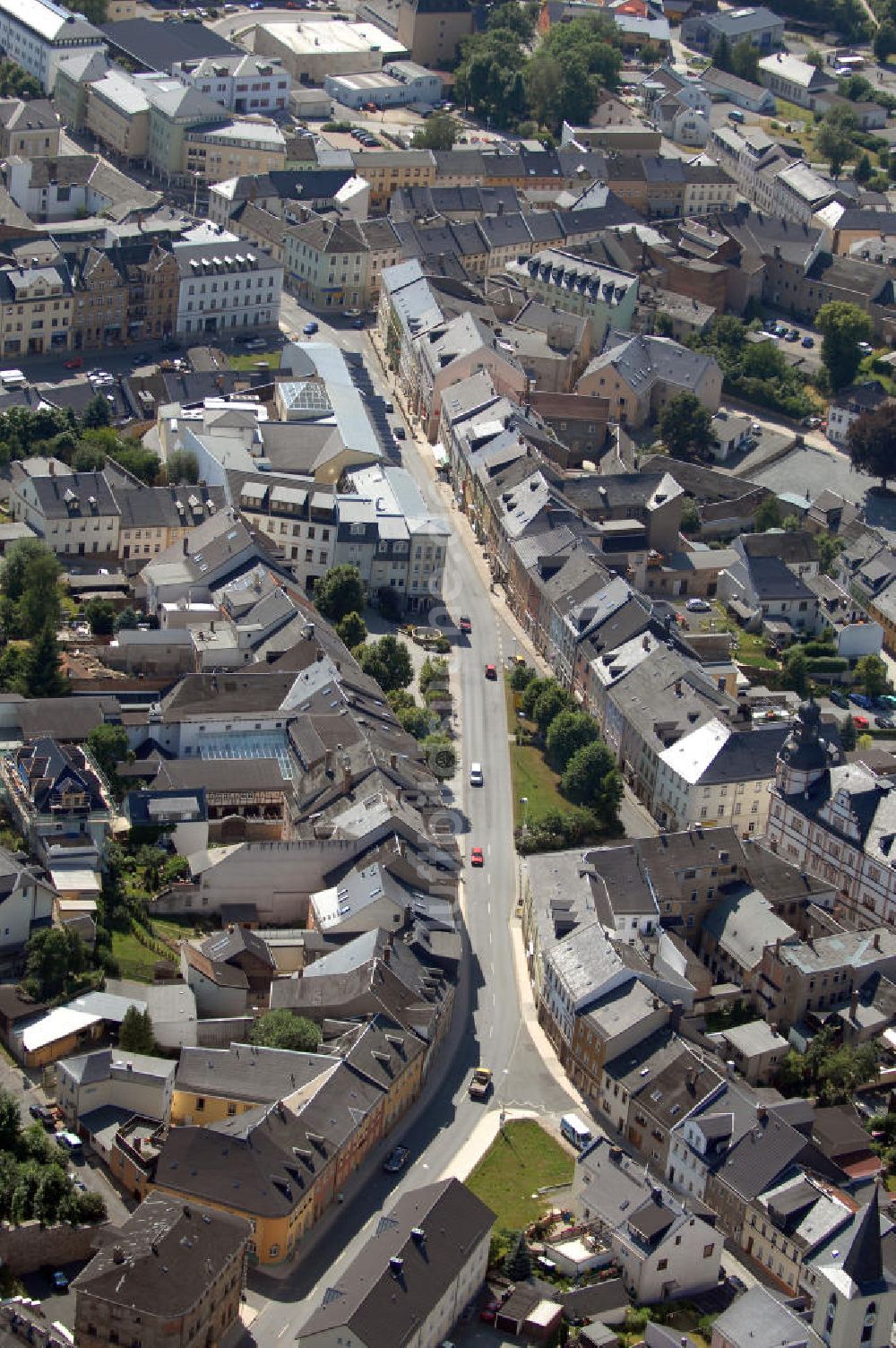 Luftaufnahme SCHLEIZ - Blick auf die Schleizer Innenstadt