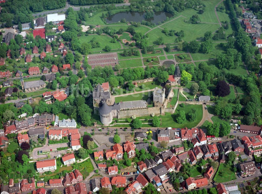 Luftaufnahme Bad Bentheim - Blick auf das Schloß Bad Bentheim