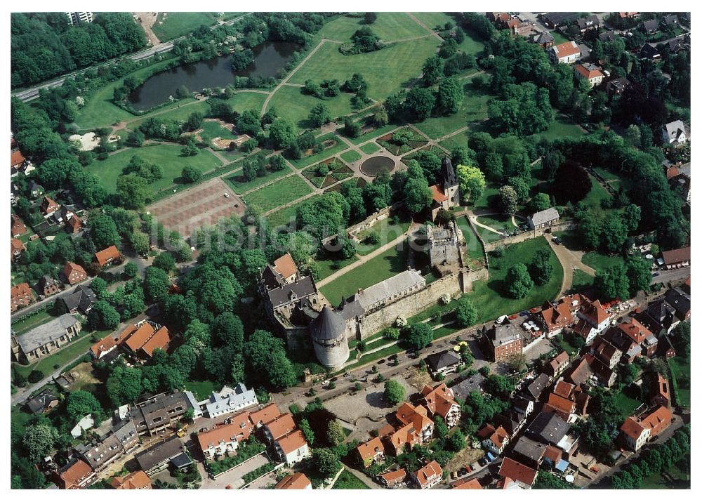 Luftaufnahme Bad Bentheim - Blick auf das Schloß Bad Bentheim