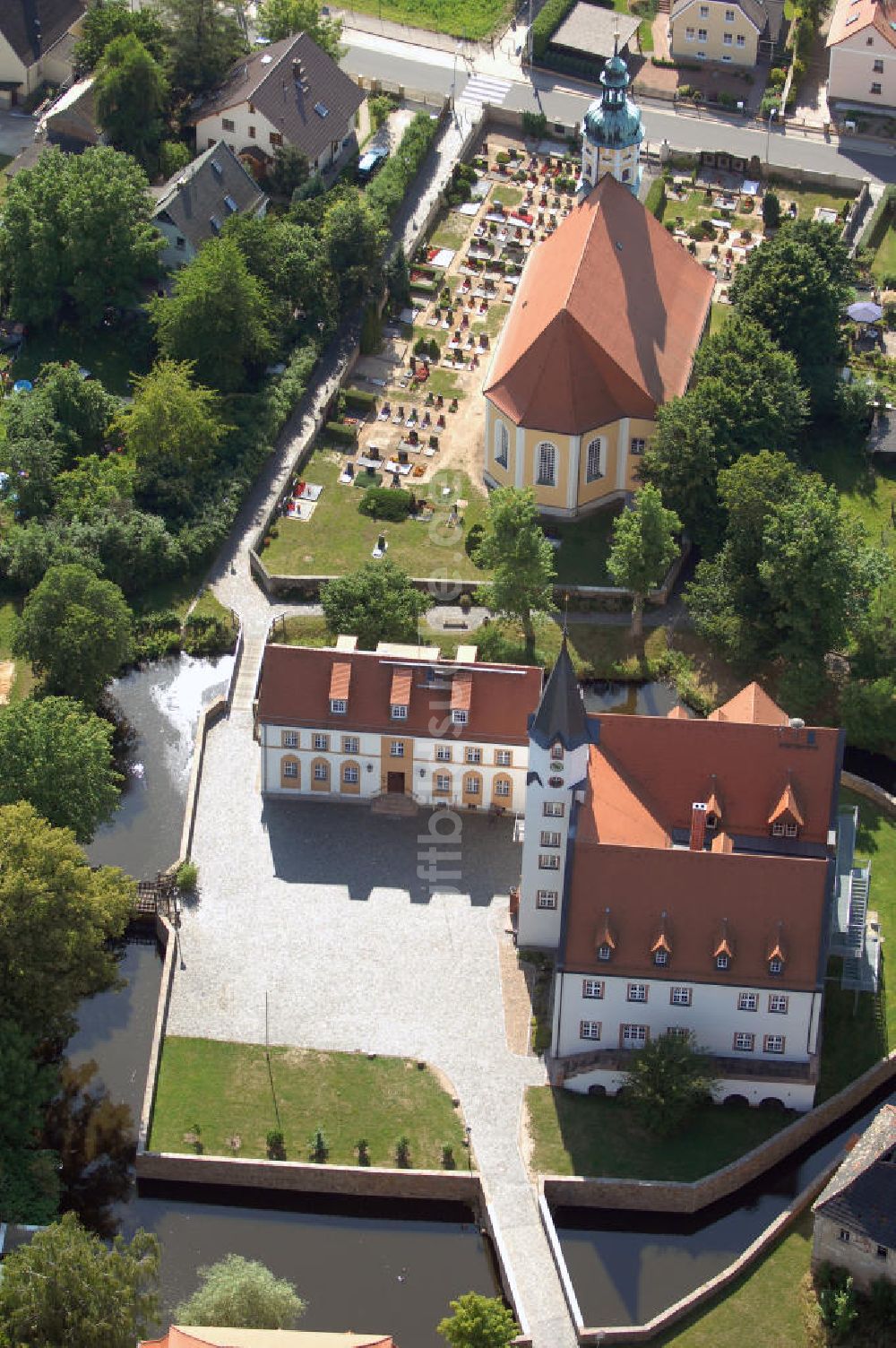 Luftbild Belgershain - Blick auf das Schloss in Belgershain