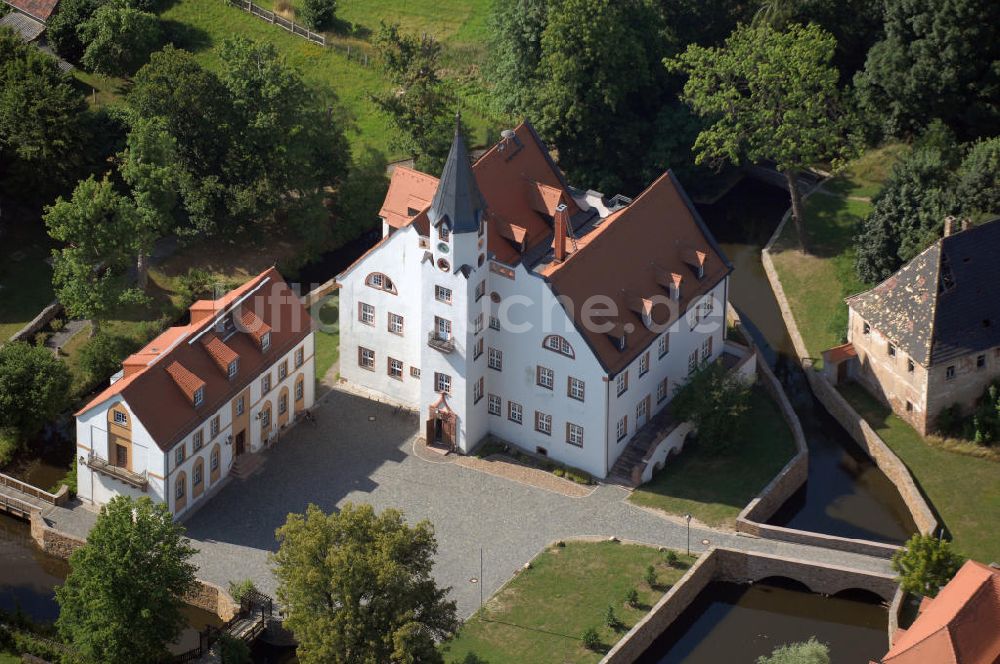 Luftaufnahme Belgershain - Blick auf das Schloss in Belgershain