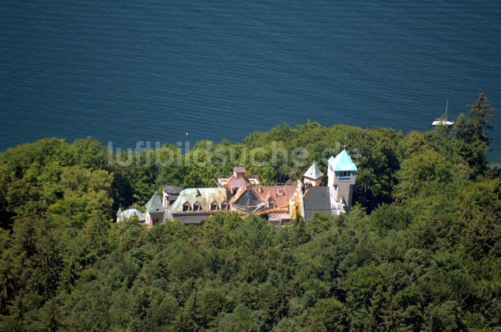 Luftbild Berg - Blick auf das Schloss Berg