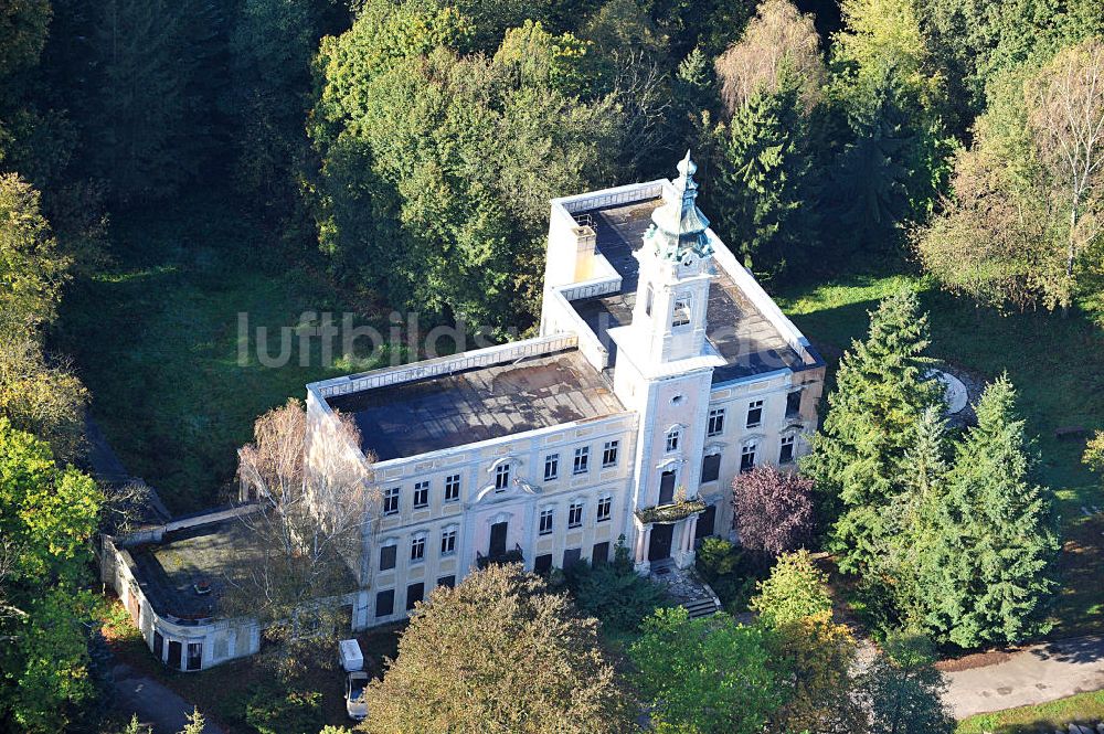 Luftbild Schönwalde - Blick auf das Schloss Dammsmühle bei Schönwalde