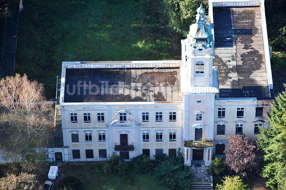 Schönwalde von oben - Blick auf das Schloss Dammsmühle bei Schönwalde