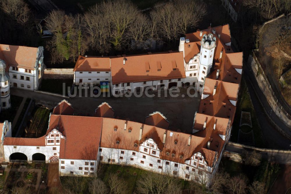 Glauchau aus der Vogelperspektive: Blick auf Schloss Glauchau