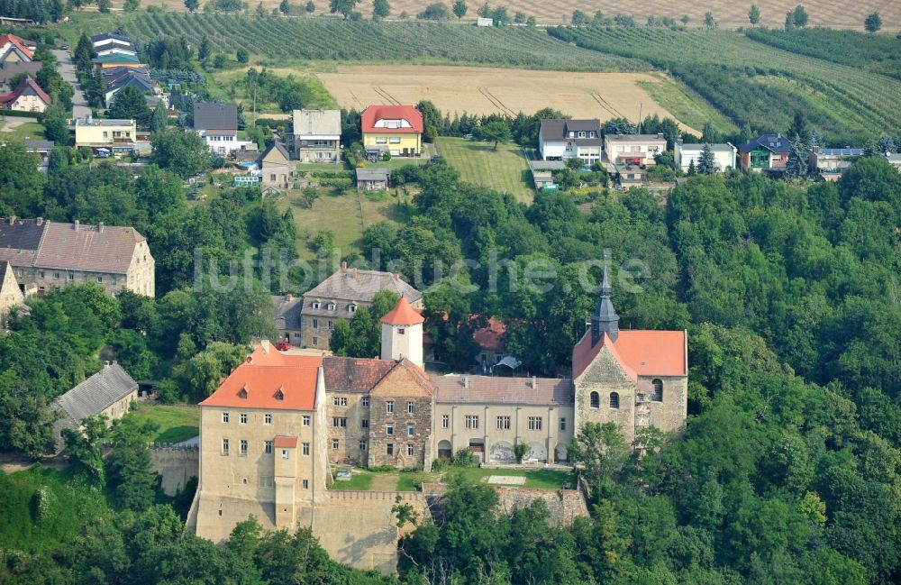 Goseck aus der Vogelperspektive: Blick auf das Schloss Goseck in der gleichnamigen Stadt im Bundesland Sachsen-Anhalt