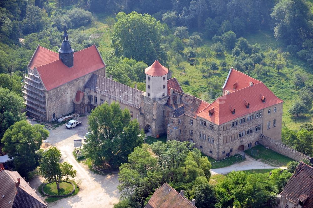 Luftbild Goseck - Blick auf das Schloss Goseck in der gleichnamigen Stadt im Bundesland Sachsen-Anhalt