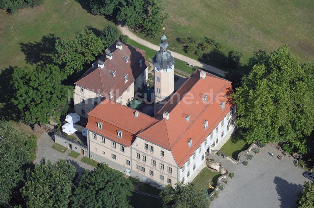 Luftaufnahme Machern - Blick auf das Schloss Machern