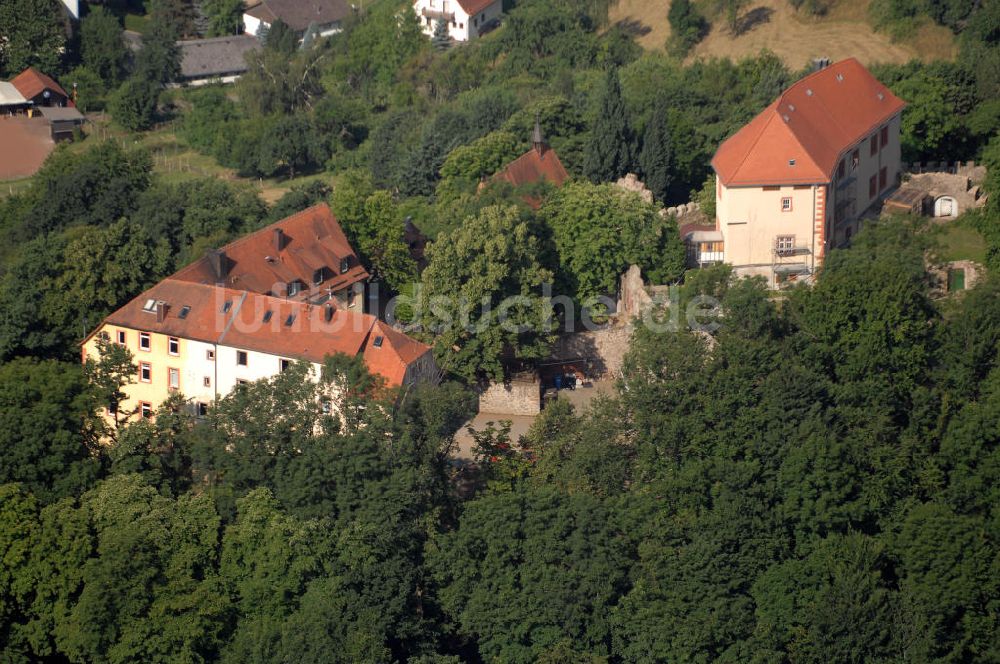 Luftaufnahme Reichelsheim - Blick auf das Schloss Reichenberg in Reichelsheim im Odenwald