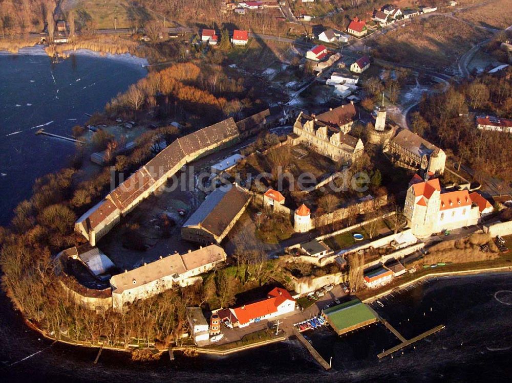 Luftaufnahme Seeburg / Sachsen-Anhalt - Blick auf das Schloss-Seeburg in Sachsen-Anhalt