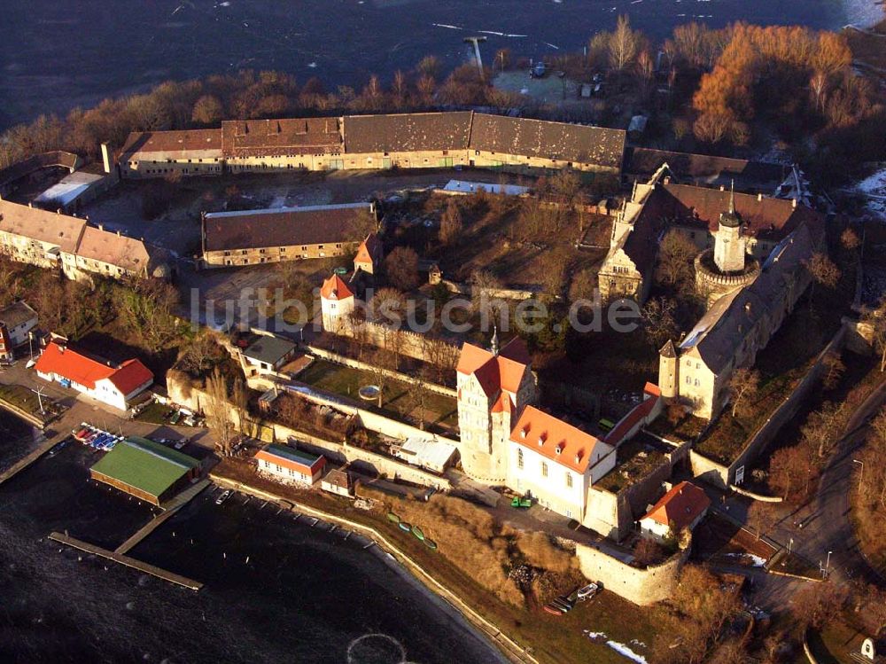 Seeburg / Sachsen-Anhalt aus der Vogelperspektive: Blick auf das Schloss-Seeburg in Sachsen-Anhalt